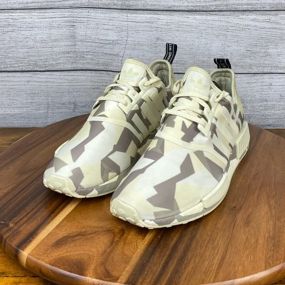 Adidas NMD R1 Fractal Camo Sand Men’s Shoes EF4262 Sneaker Size 10.5